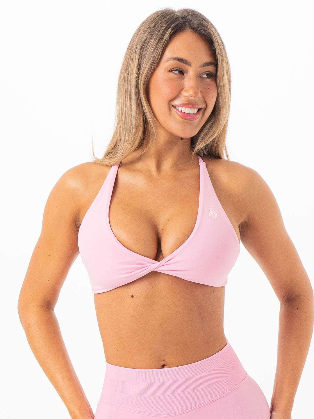 NKD Twist Sports Bra - Bubblegum Clothing Ryderwear 