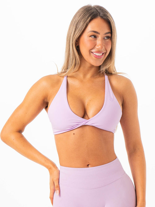 NKD Twist Sports Bra Lavender