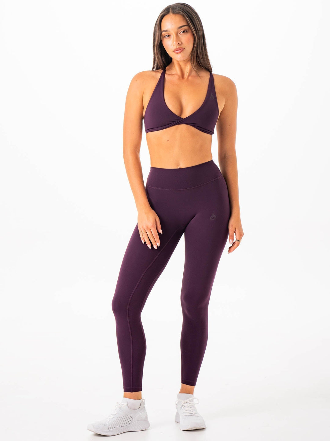 NKD Twist Sports Bra - Merlot Clothing Ryderwear 