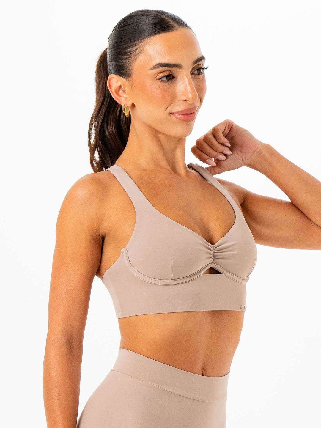 NKD Underwire Bra - Almond Clothing Ryderwear 