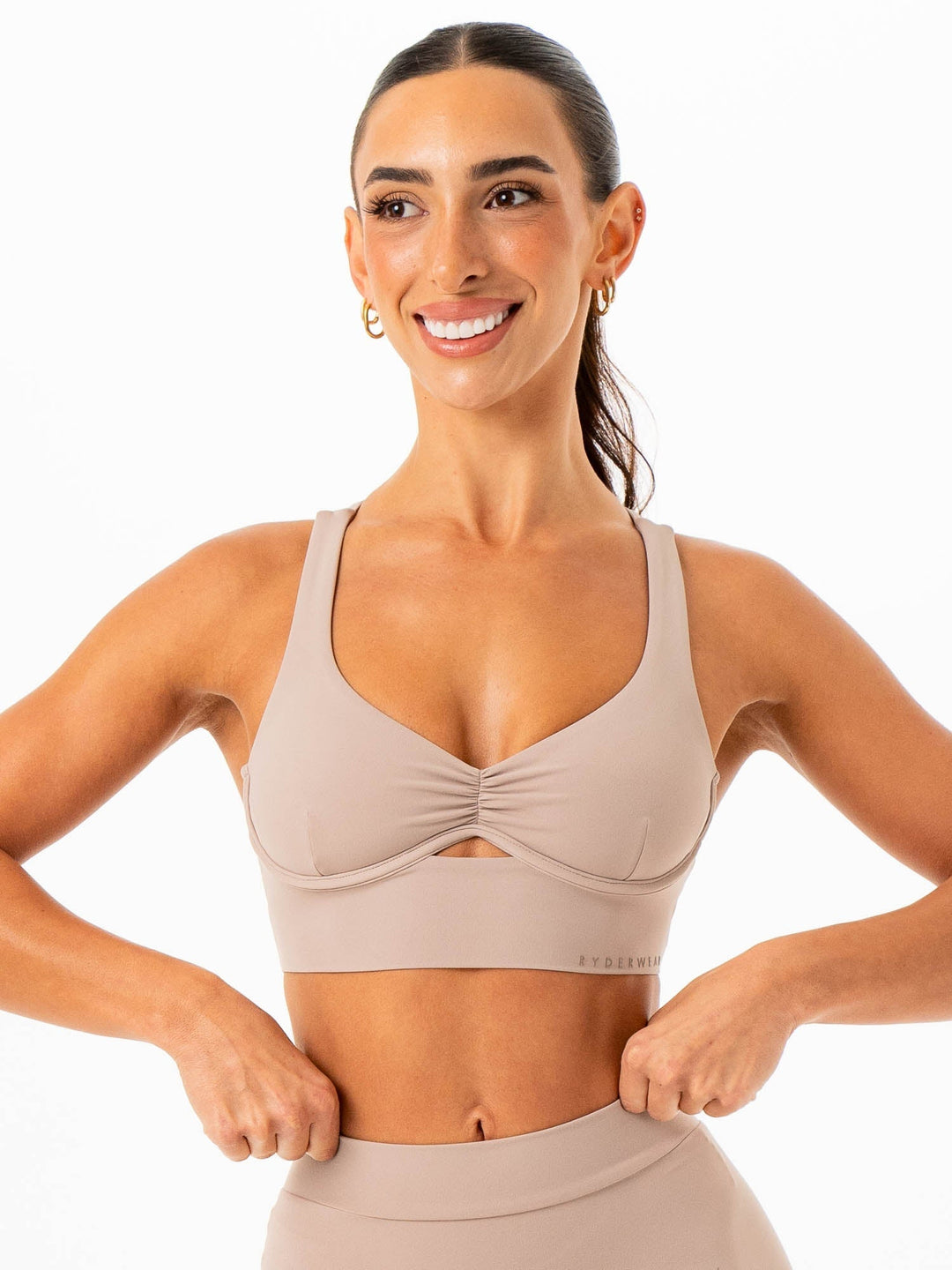 NKD Underwire Bra - Almond Clothing Ryderwear 