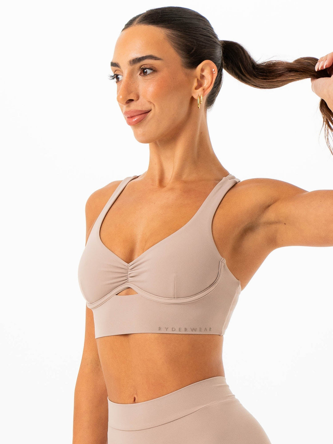 NKD Underwire Bra - Almond Clothing Ryderwear 
