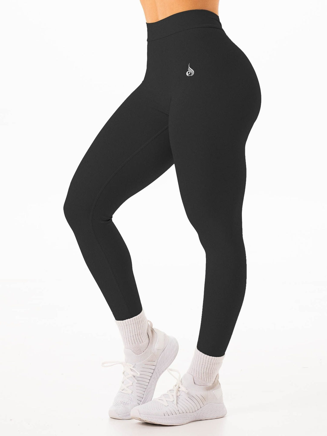 NKD V Scrunch Legging - Faded Black Clothing Ryderwear 