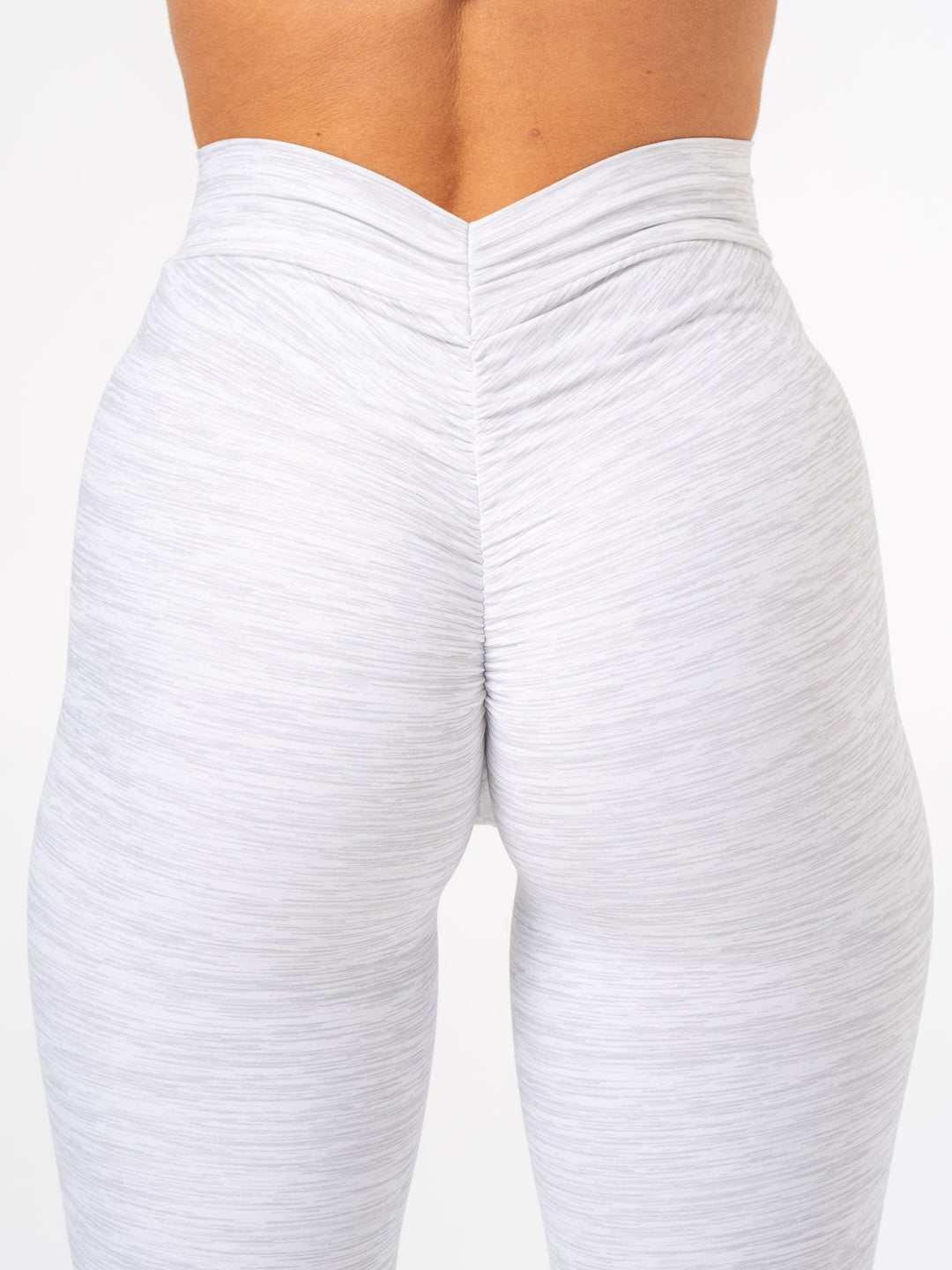 NKD V Scrunch Leggings - Grey Marl Clothing Ryderwear 