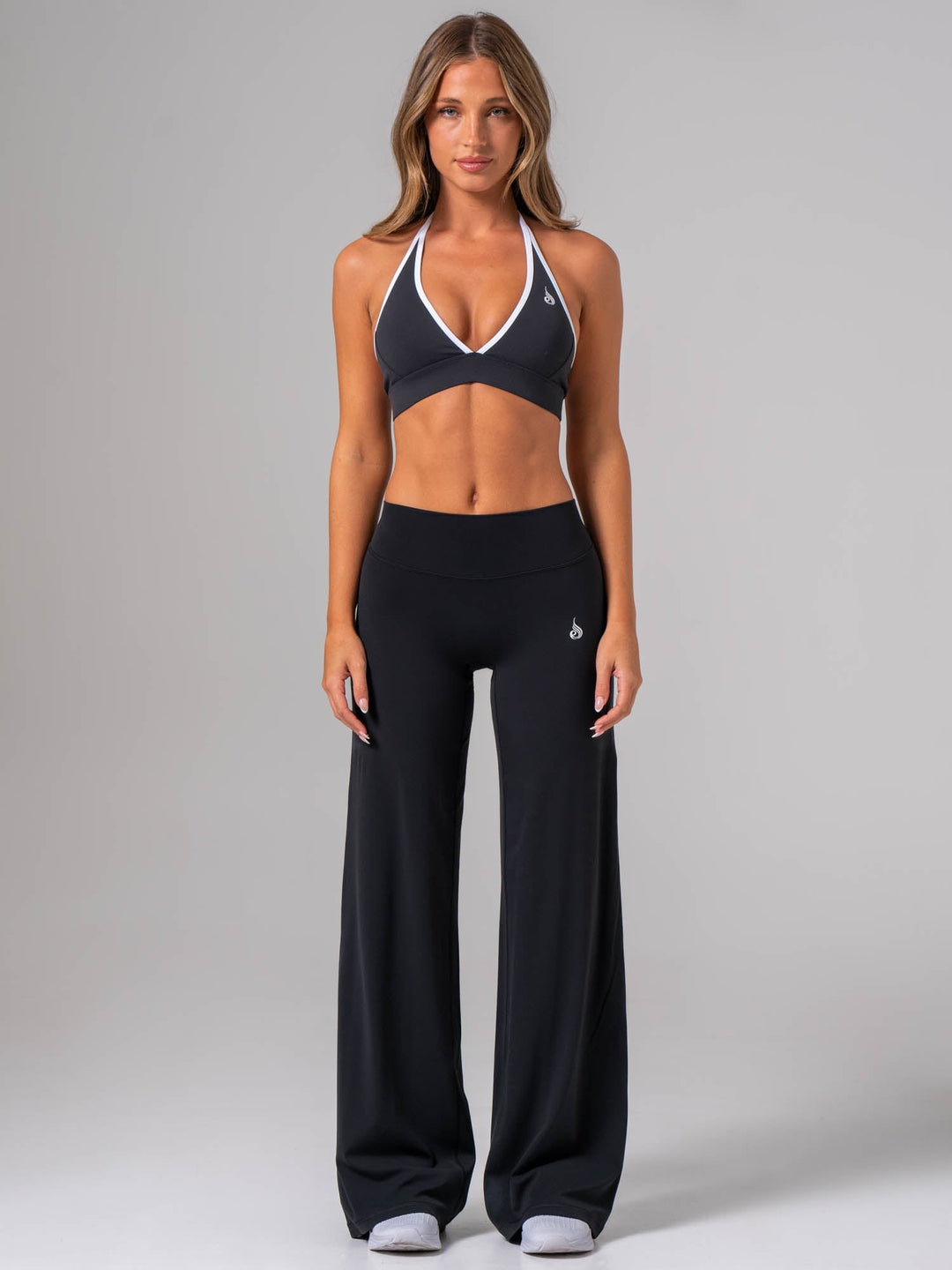 NKD Wide Leggings - Black Clothing Ryderwear 
