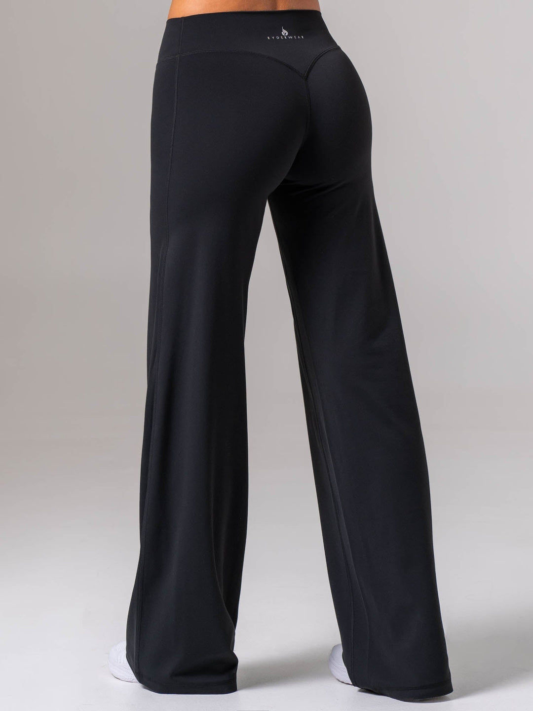 NKD Wide Leggings - Black Clothing Ryderwear 