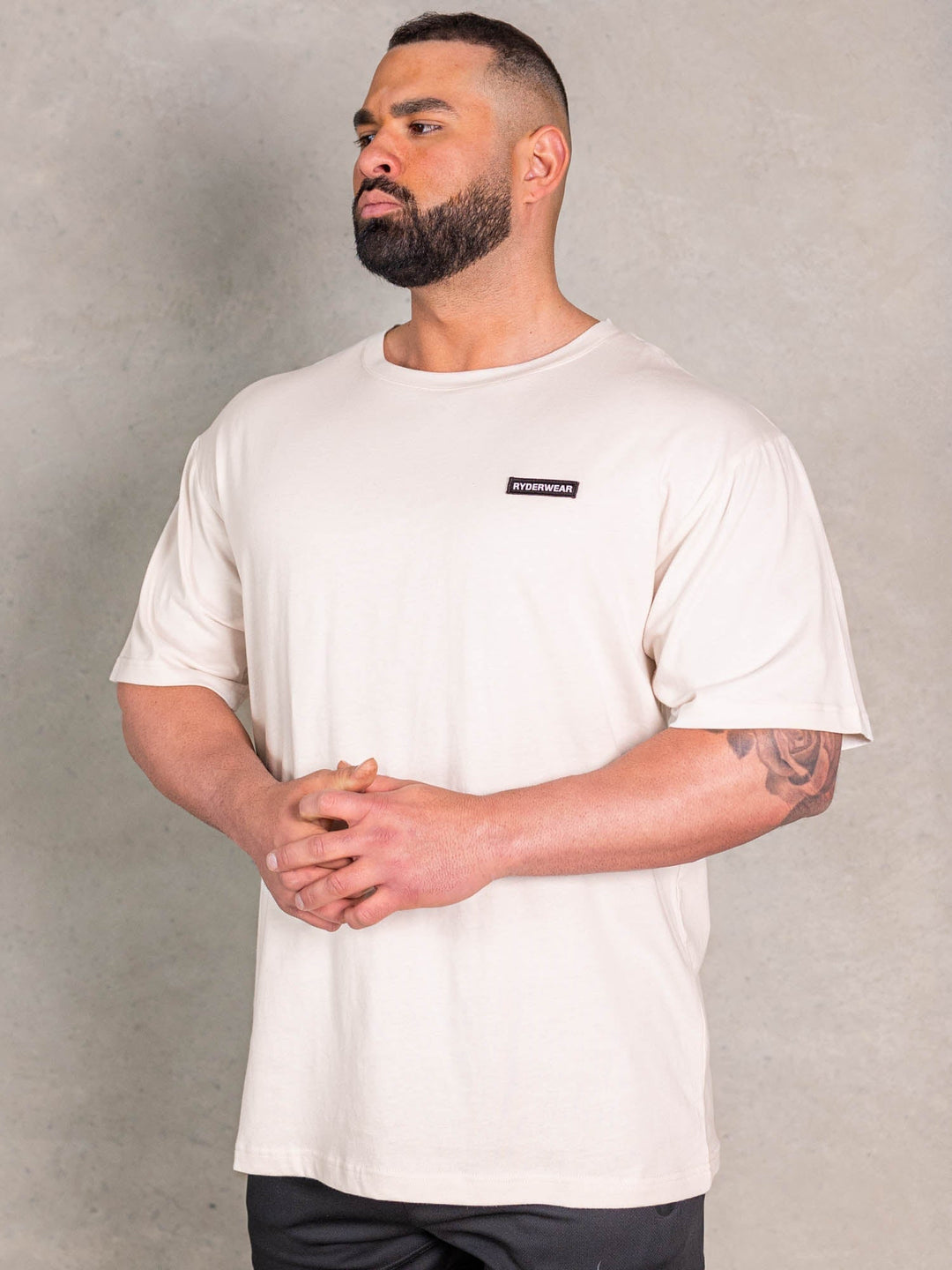 NRG Oversized T-Shirt - Oat Clothing Ryderwear 