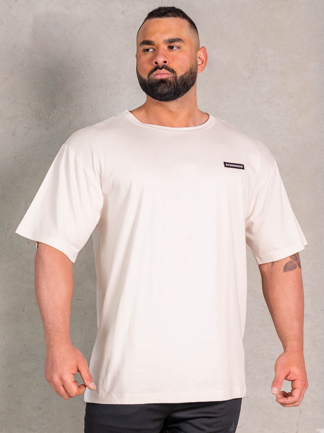 NRG Oversized T-Shirt - Oat Clothing Ryderwear 