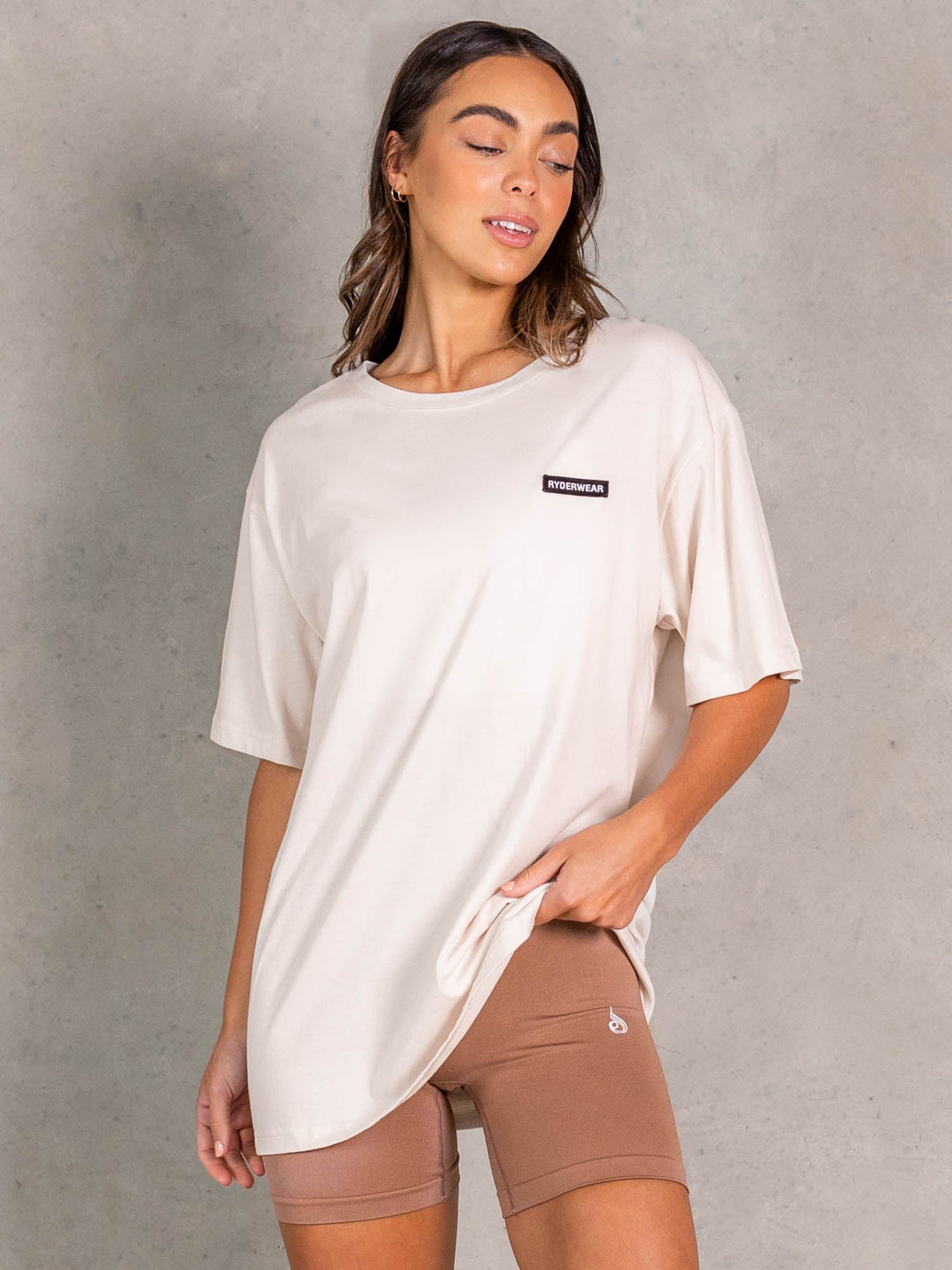 NRG Oversized T-Shirt - Oat Clothing Ryderwear 