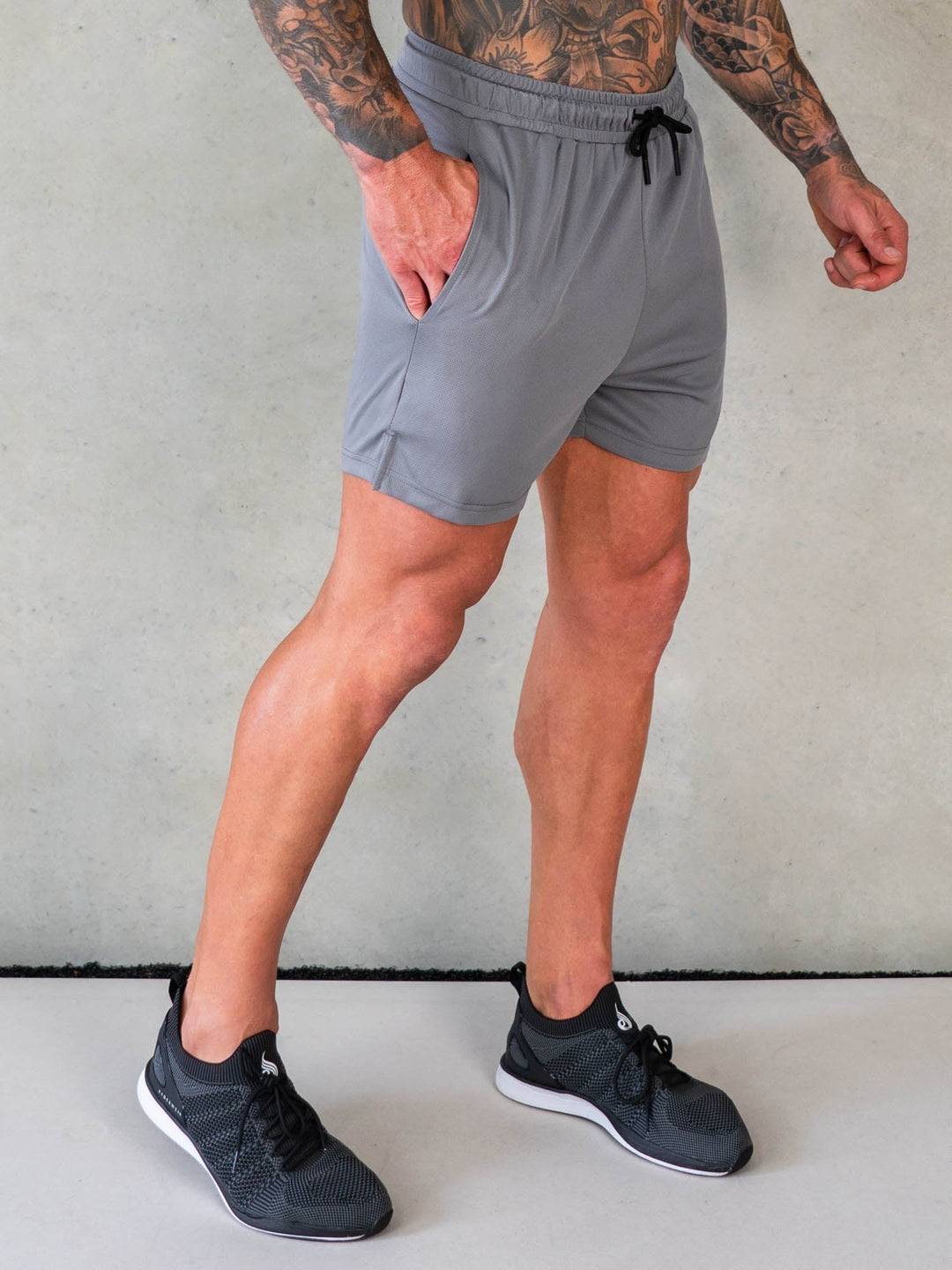 Octane Mesh Shorts - Steel Grey Clothing Ryderwear 