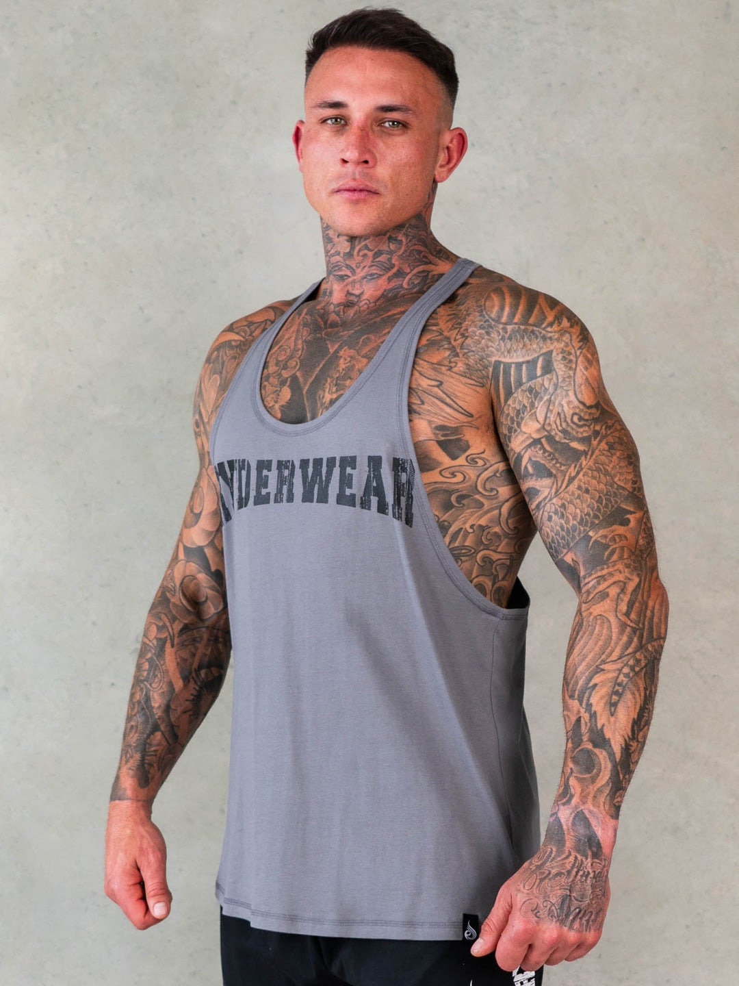 Octane Stringer - Steel Grey Clothing Ryderwear 