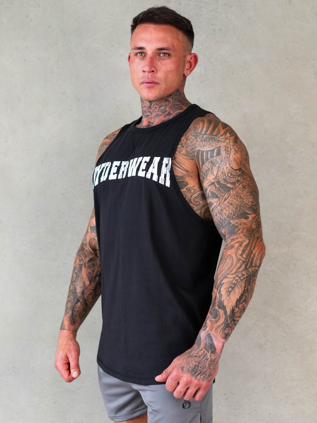 Octane Tank - Faded Black Clothing Ryderwear 