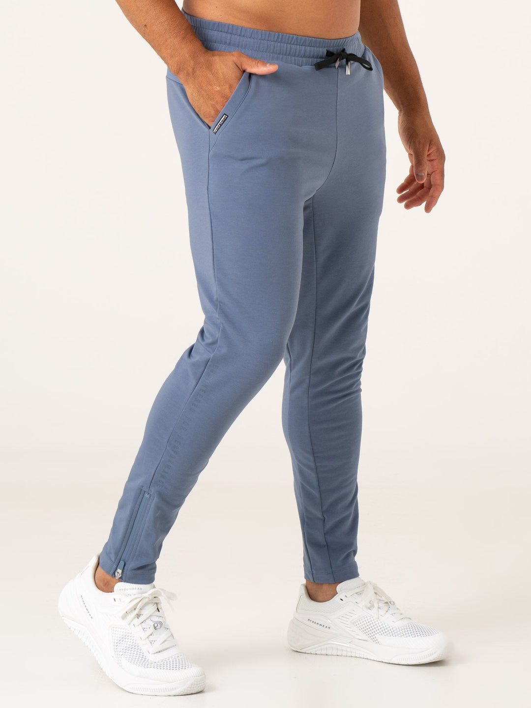Pursuit Gym Track Pants - Denim Blue Clothing Ryderwear 
