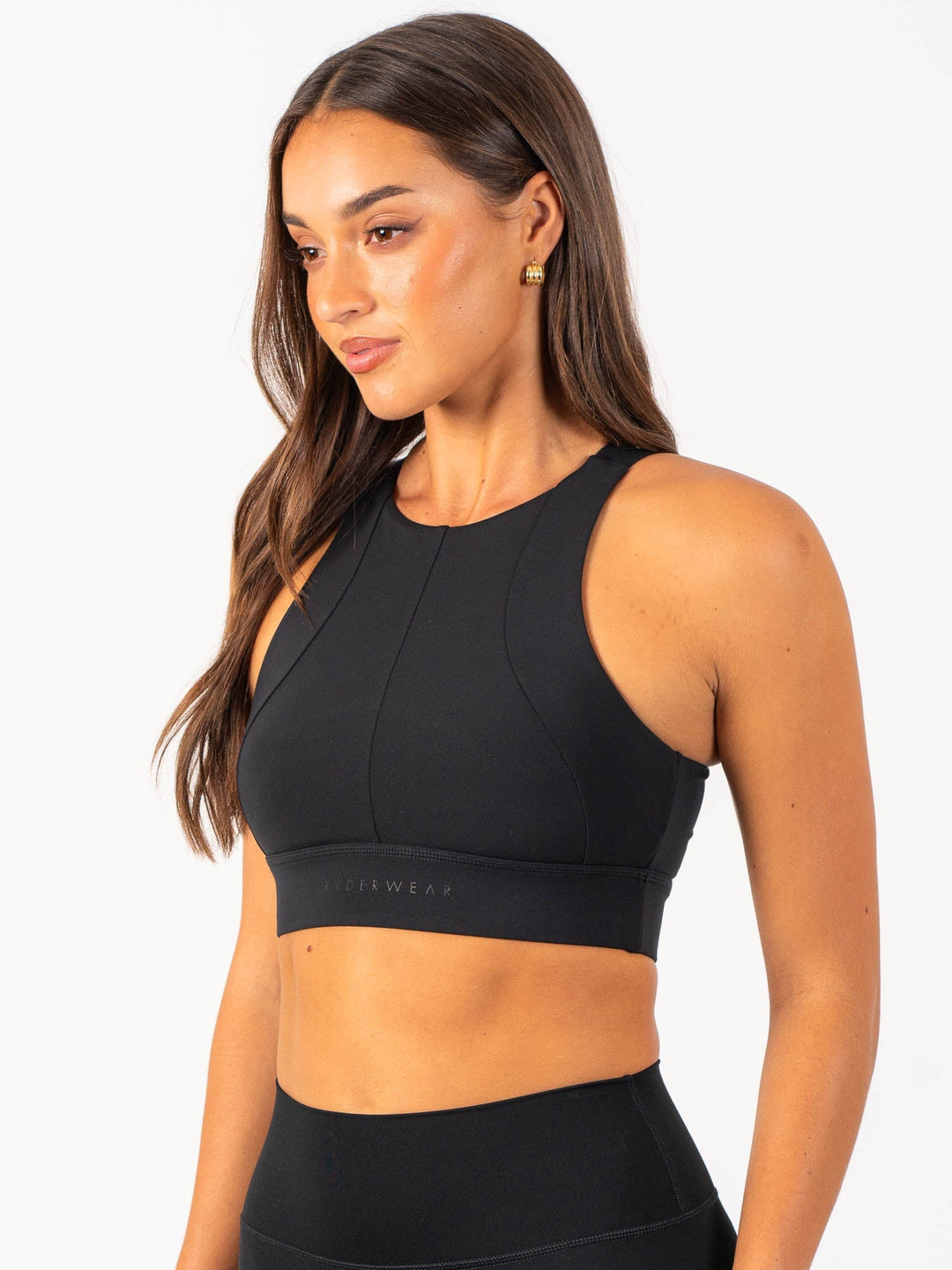 Reset High Impact Sports Bra - Black Clothing Ryderwear 