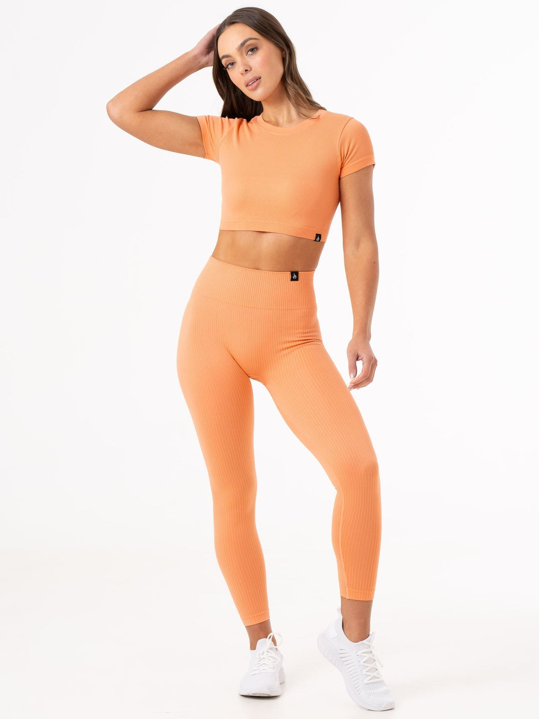 Rib Scrunch Seamless Leggings - Mango Clothing Ryderwear 