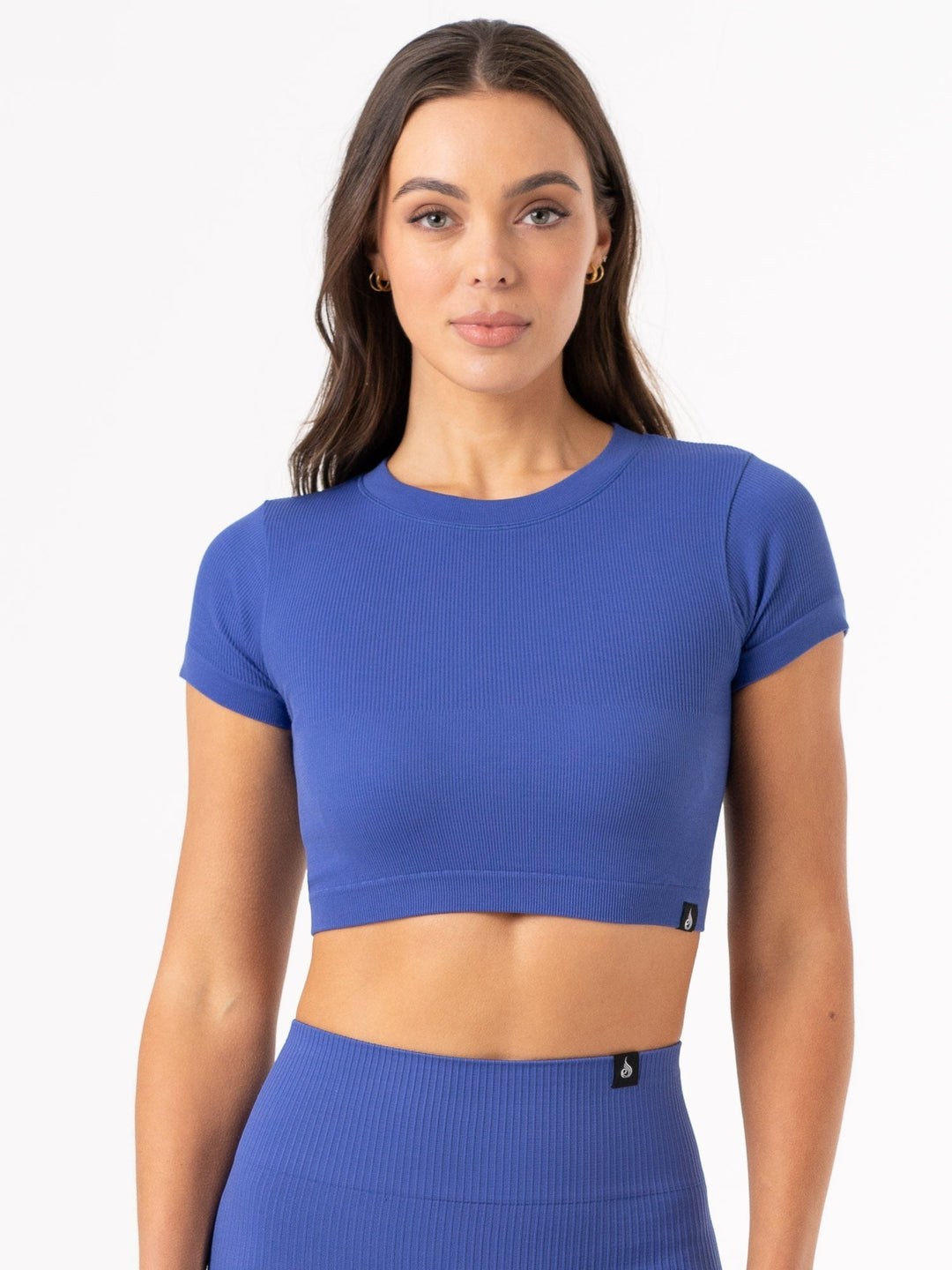 Rib Seamless T-Shirt - Cobalt Clothing Ryderwear 