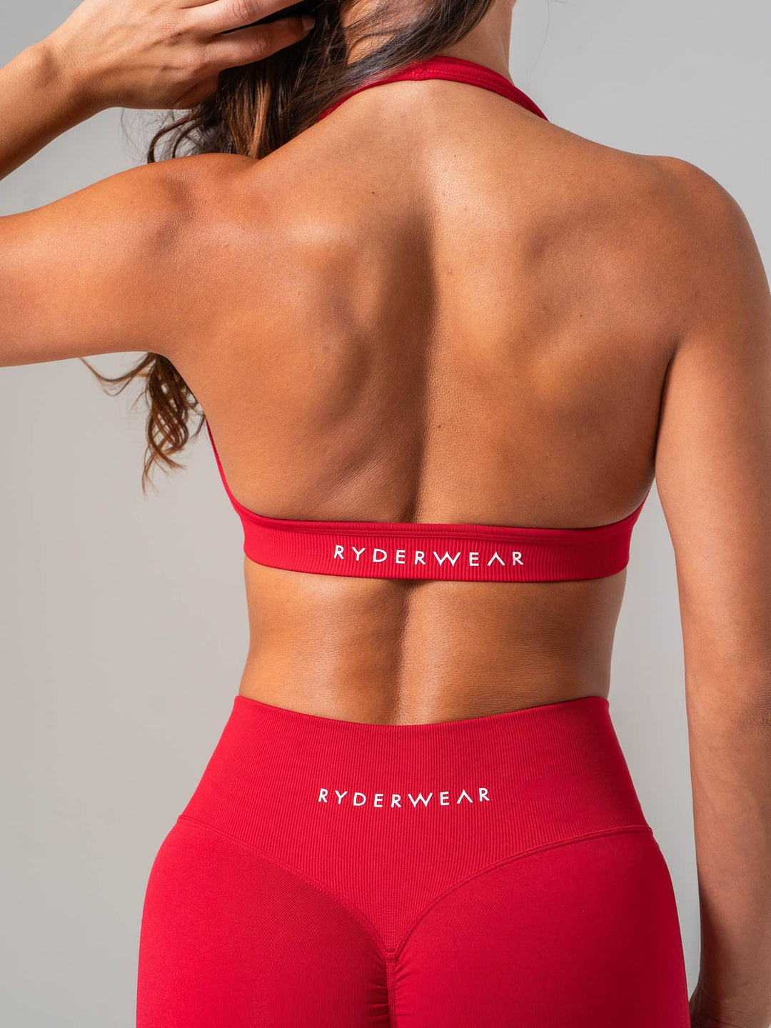 Sculpt Seamless Halter Bra - Cherry Clothing Ryderwear 