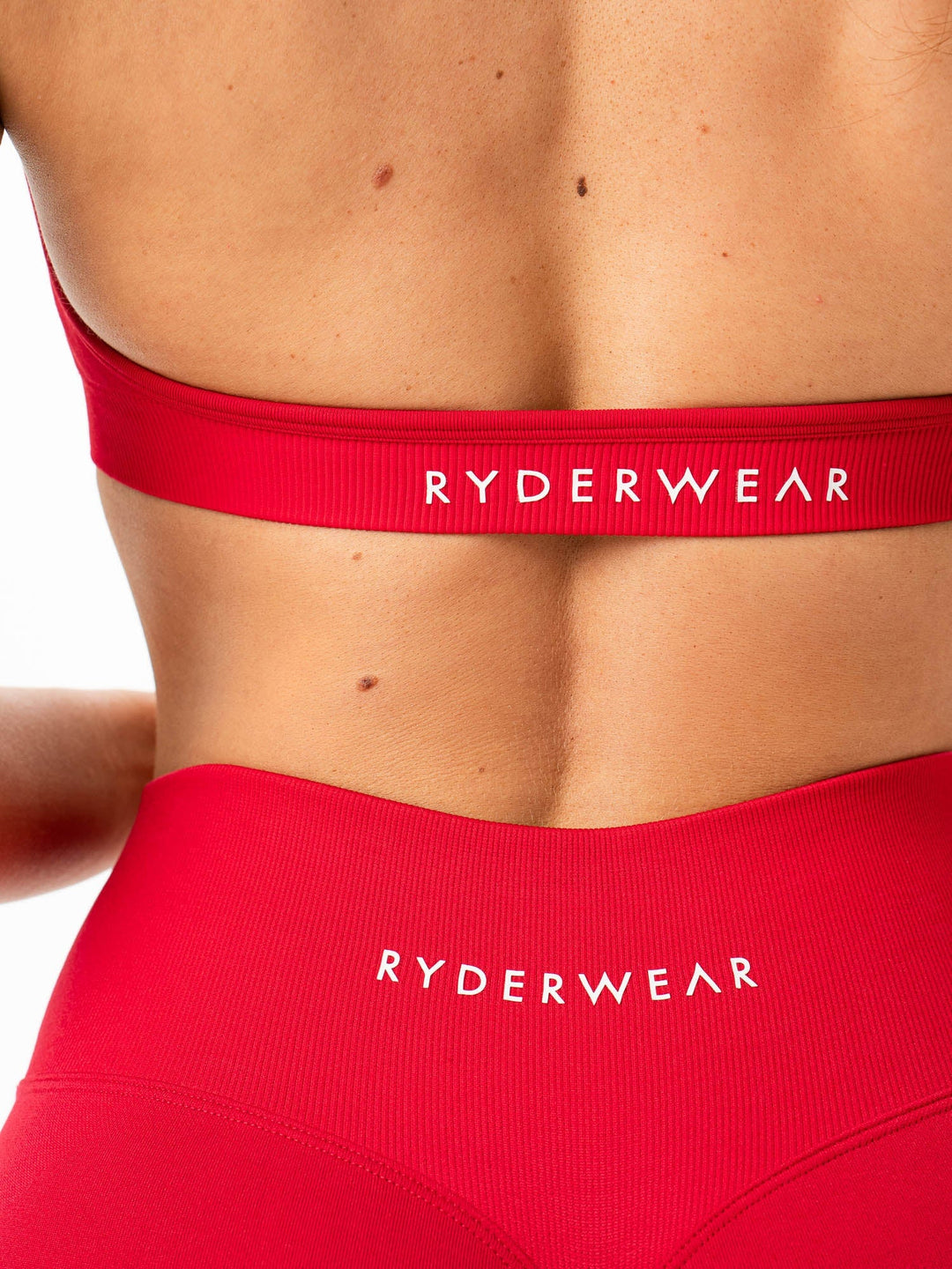 Sculpt Seamless Halter Bra - Cherry Red Clothing Ryderwear 
