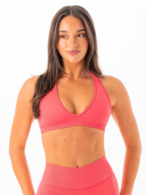 Sculpt Seamless Halter Bra Watermelon