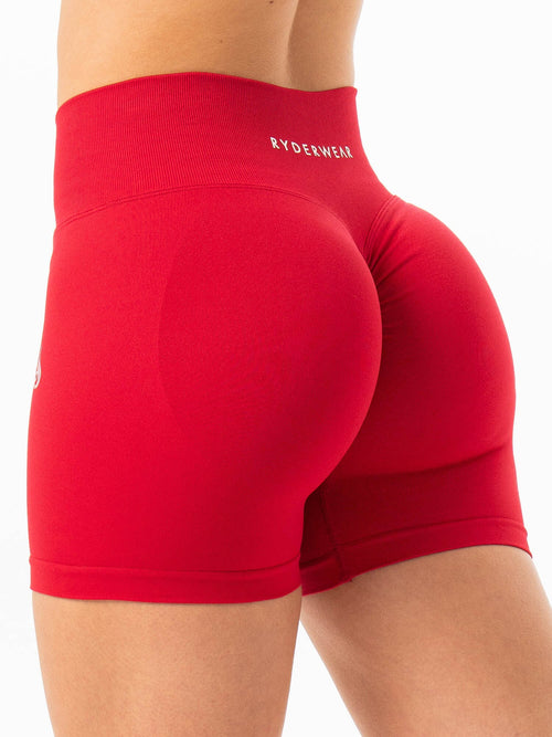 Sculpt Seamless Shorts Cherry Red