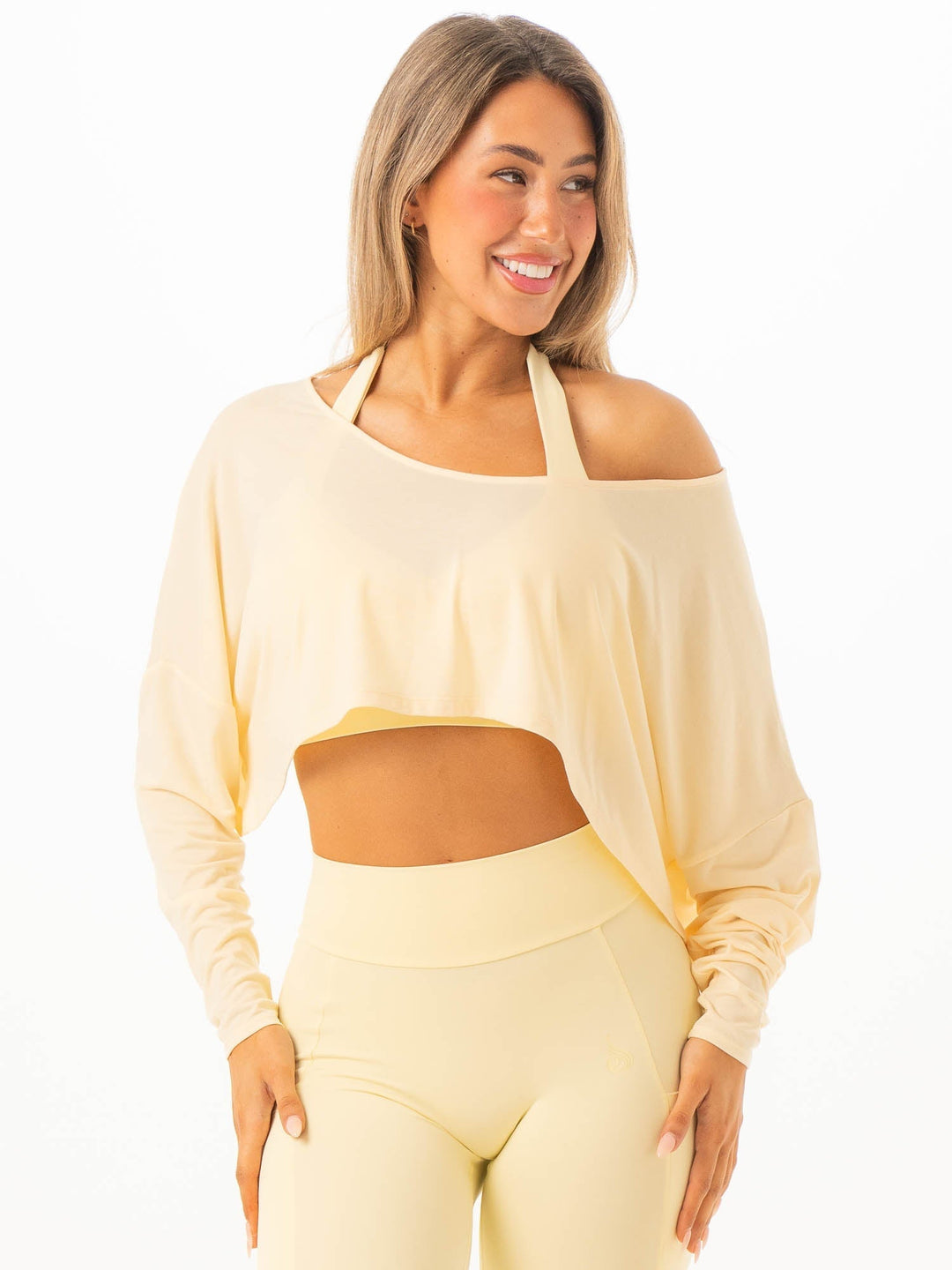 Slouchy Off Shoulder Top - Limoncello Clothing Ryderwear 