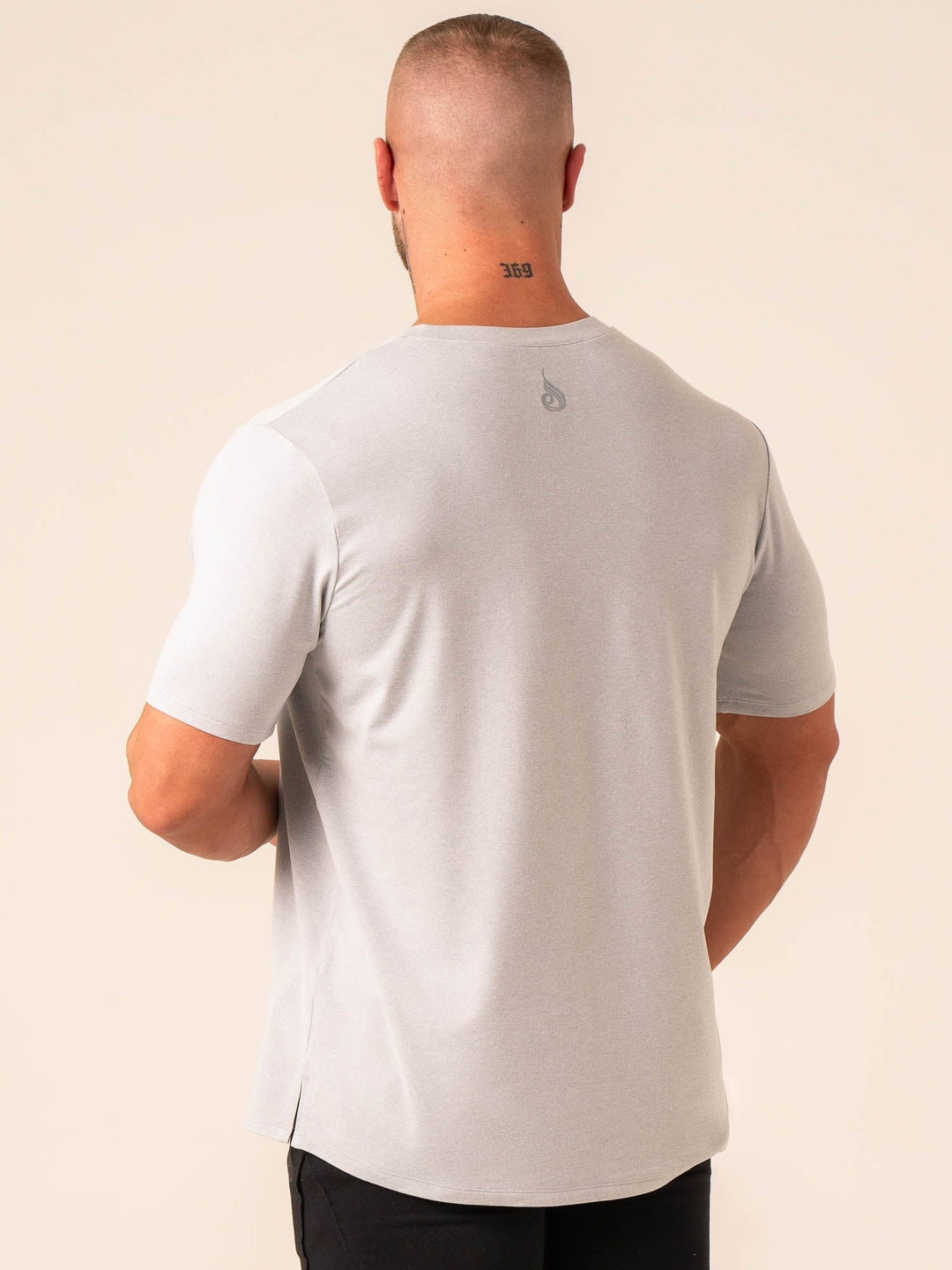 Soft Tech T-Shirt - Grey Marl Clothing Ryderwear 