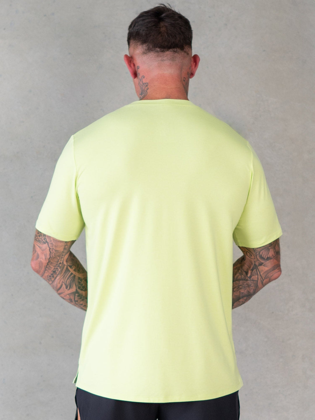 Soft Tech T-Shirt - Lime Marl Clothing Ryderwear 