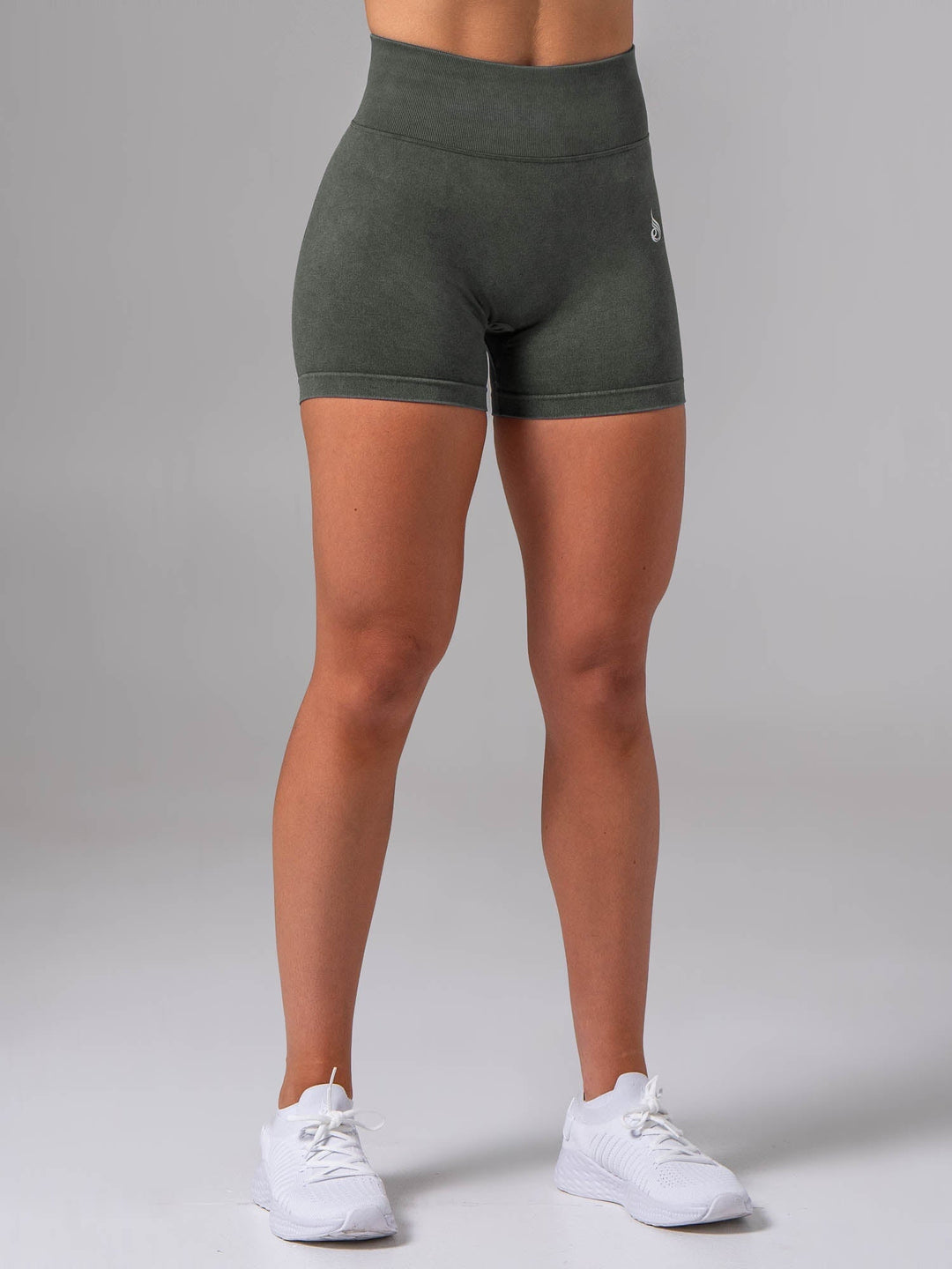 Stonewash Scrunch Seamless Shorts - Evergreen Clothing Ryderwear 