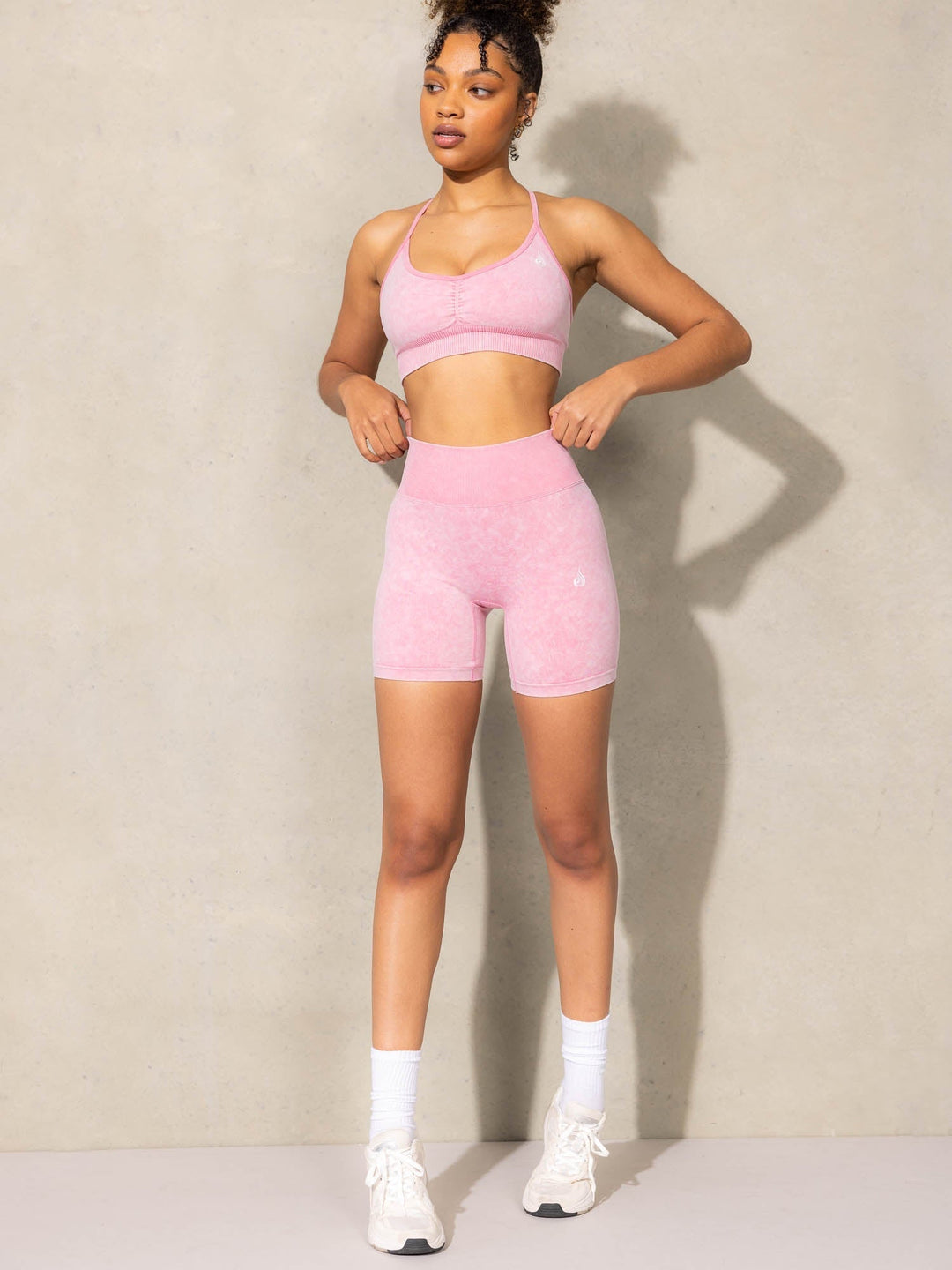 Stonewash Seamless Sports Bra - Pink Stonewash Clothing Ryderwear 