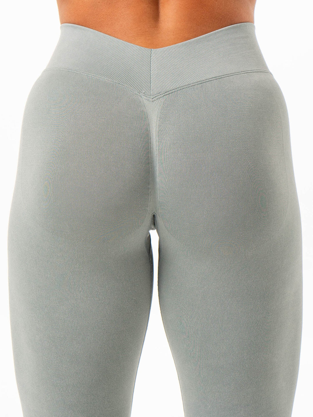 Stonewash Seamless V Back Leggings - Sage Clothing Ryderwear 