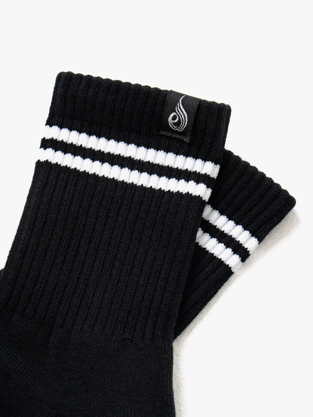 Stripe Crew Socks - Black Accessories Ryderwear 