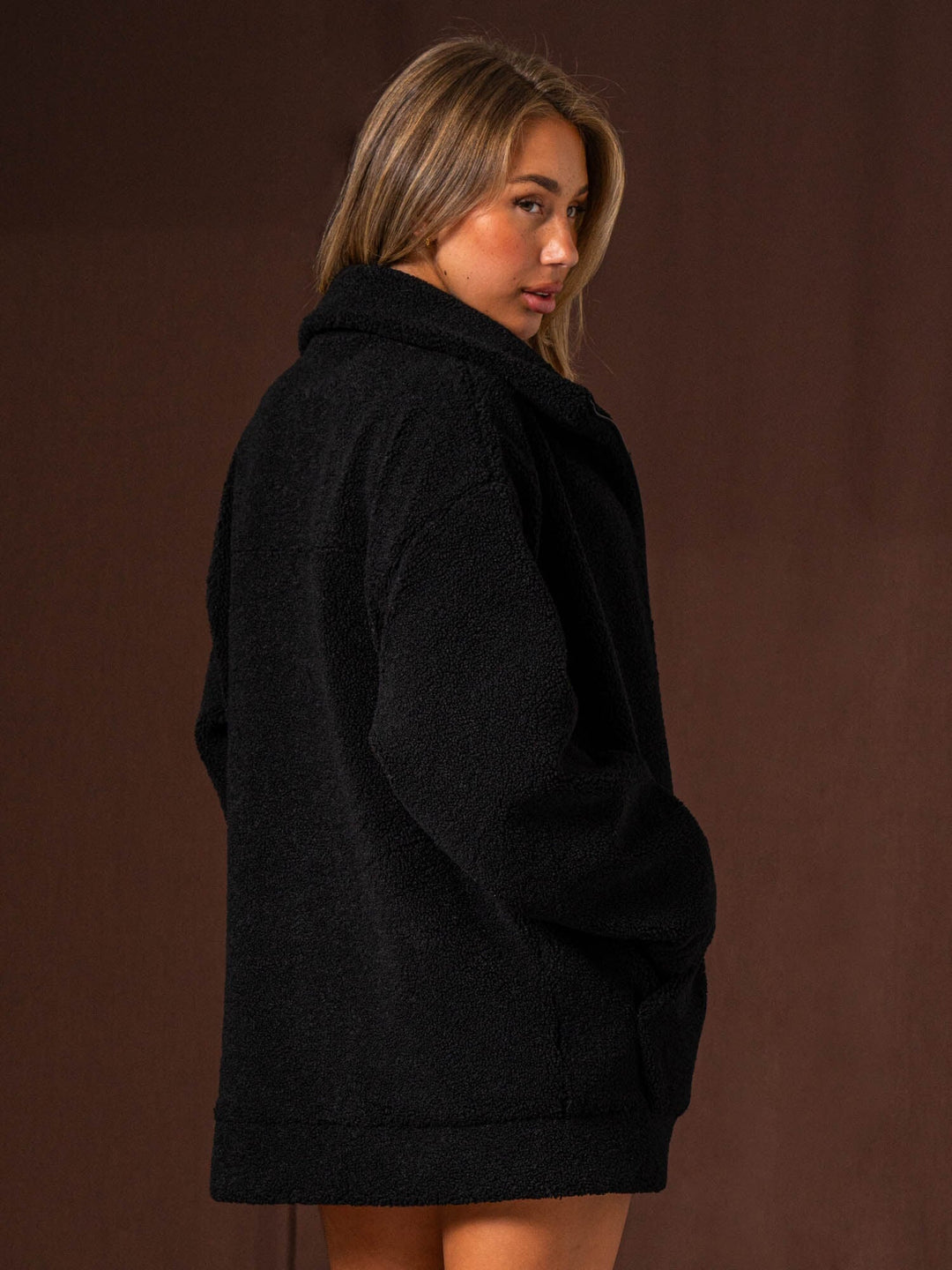 Teddy Jacket - Black Clothing Ryderwear 