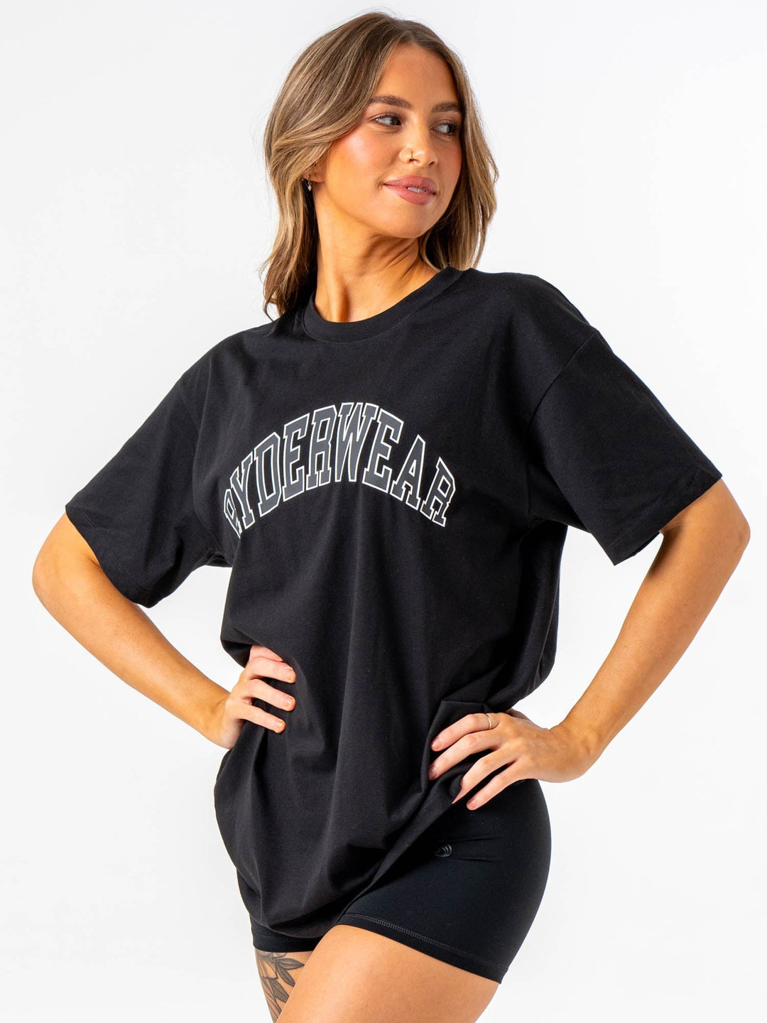 Unisex Collegiate T-Shirt - Black Clothing Ryderwear 
