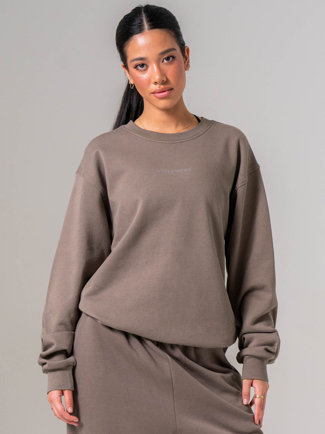 Unisex Crewneck - Deep Taupe Clothing Ryderwear 