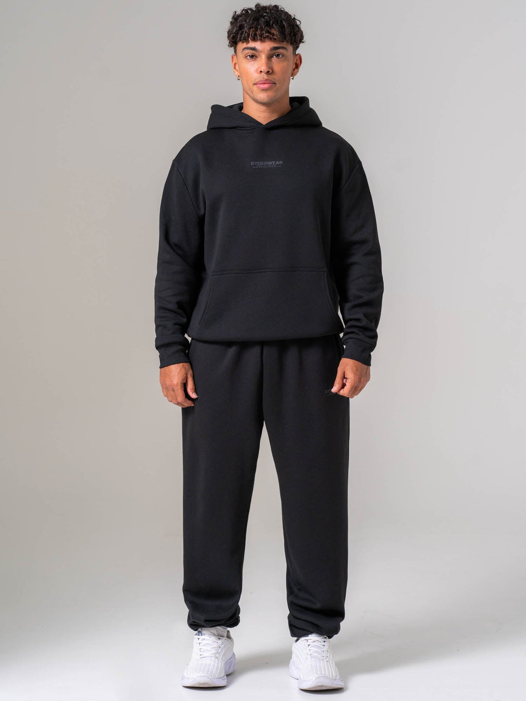 Unisex Fleece Hoodie - Black Clothing Ryderwear 