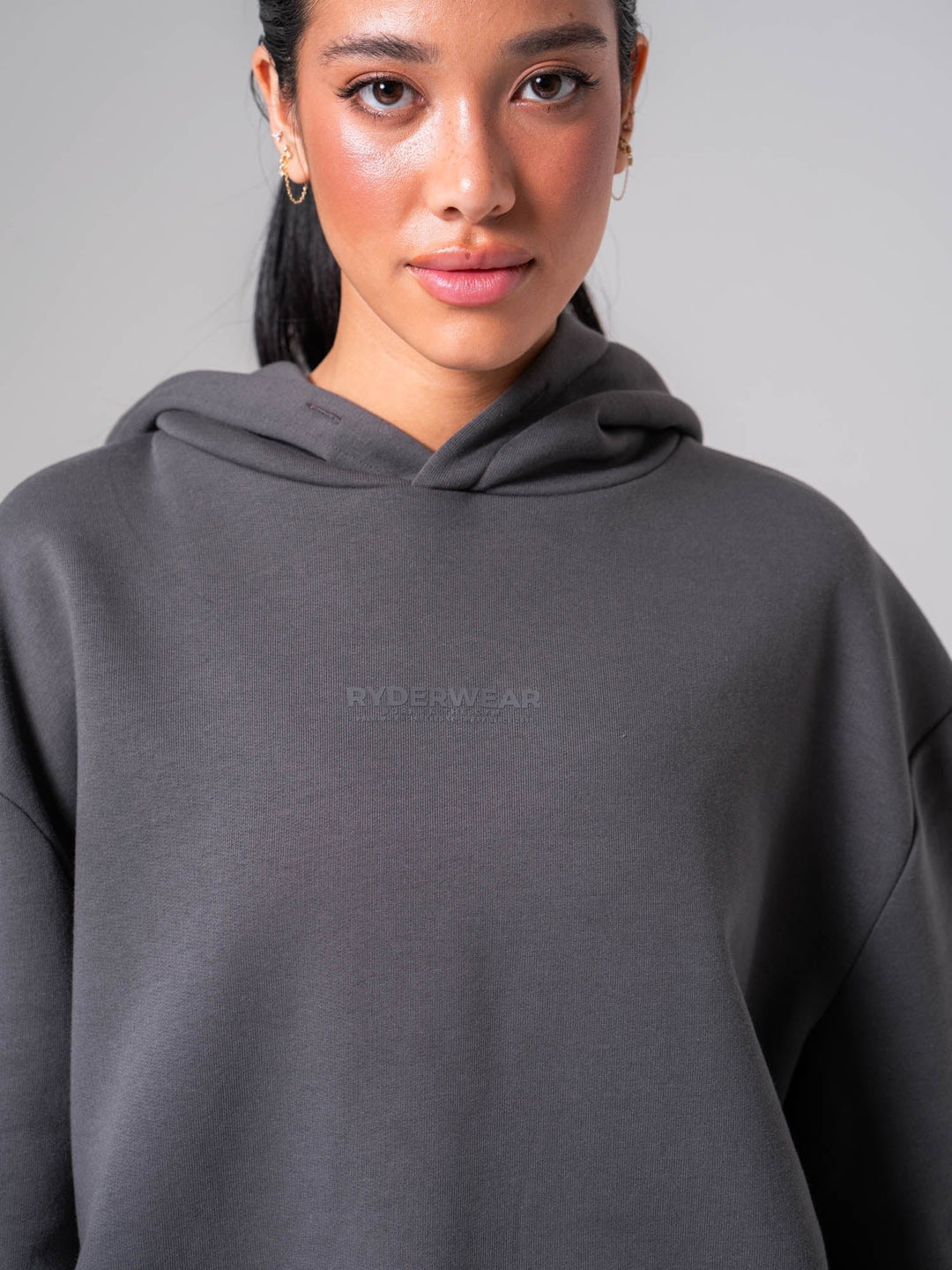 Unisex Fleece Hoodie - Charcoal Clothing Ryderwear 