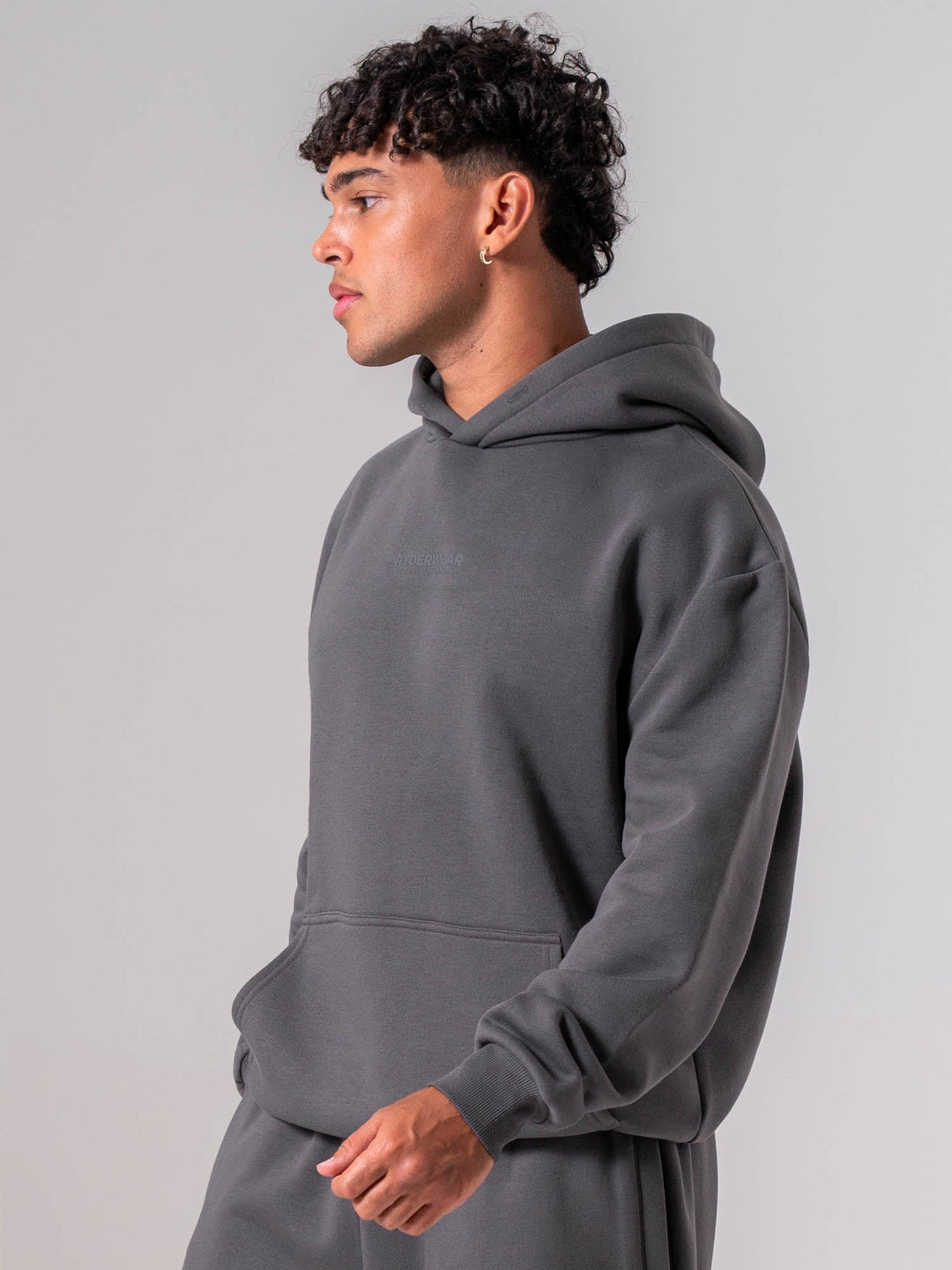 Unisex Fleece Hoodie - Charcoal Clothing Ryderwear 