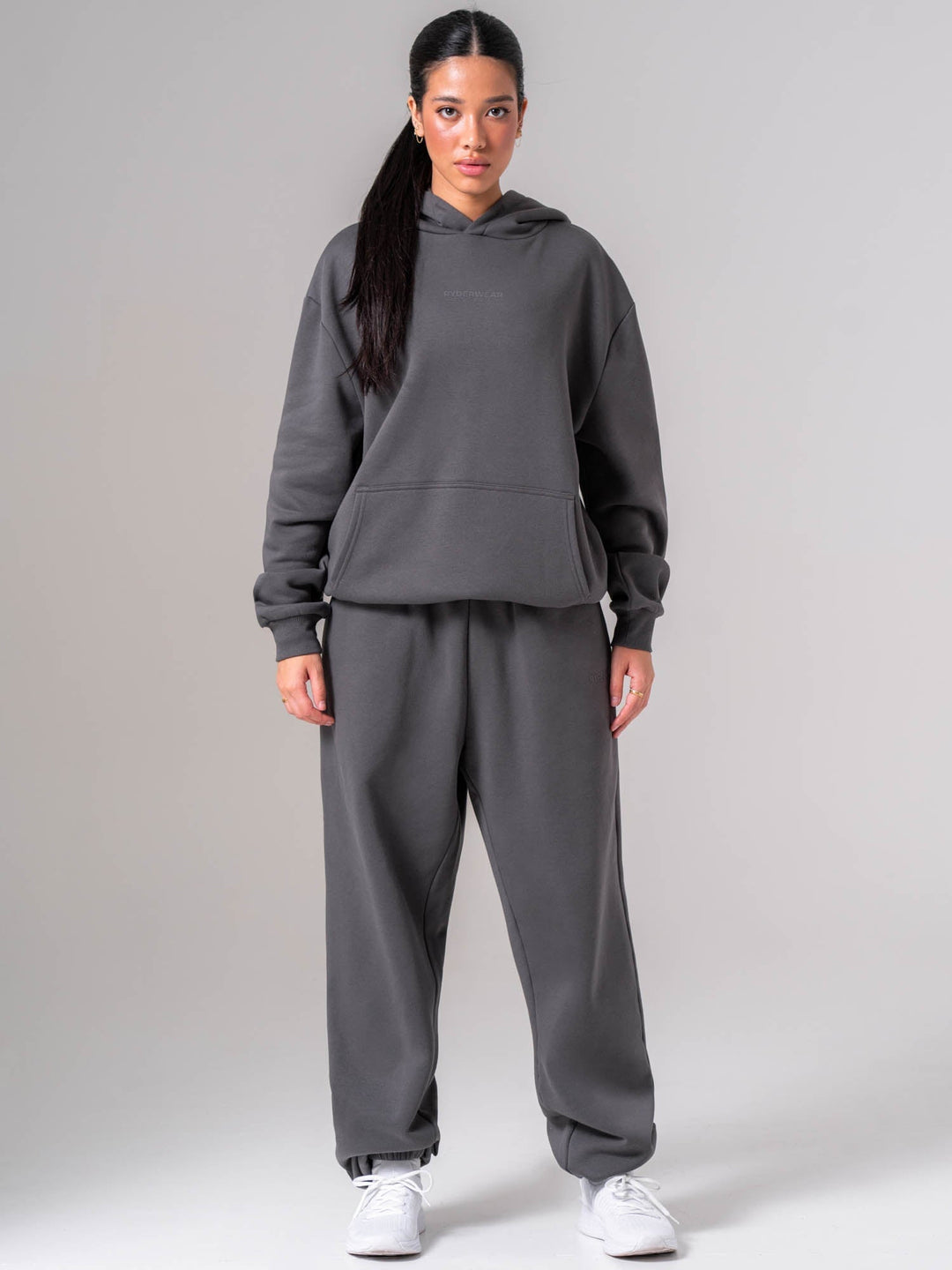 Unisex Fleece Hoodie - Charcoal Clothing Ryderwear 