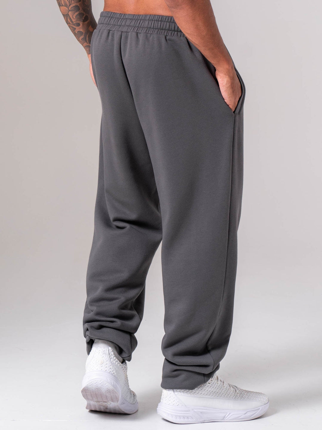 Unisex Fleece Track Pant - Charcoal Clothing Ryderwear 