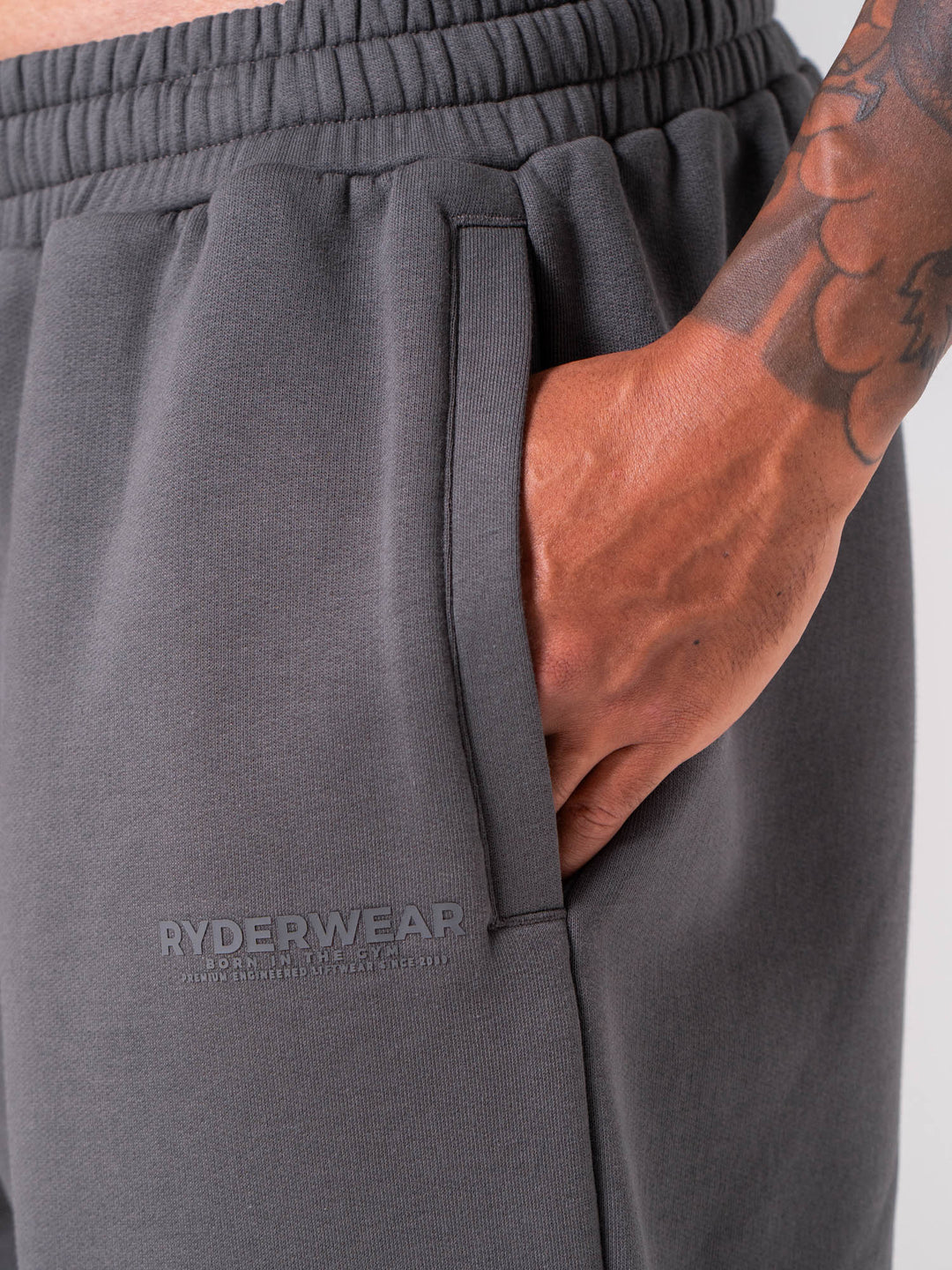 Unisex Fleece Track Pant - Charcoal Clothing Ryderwear 