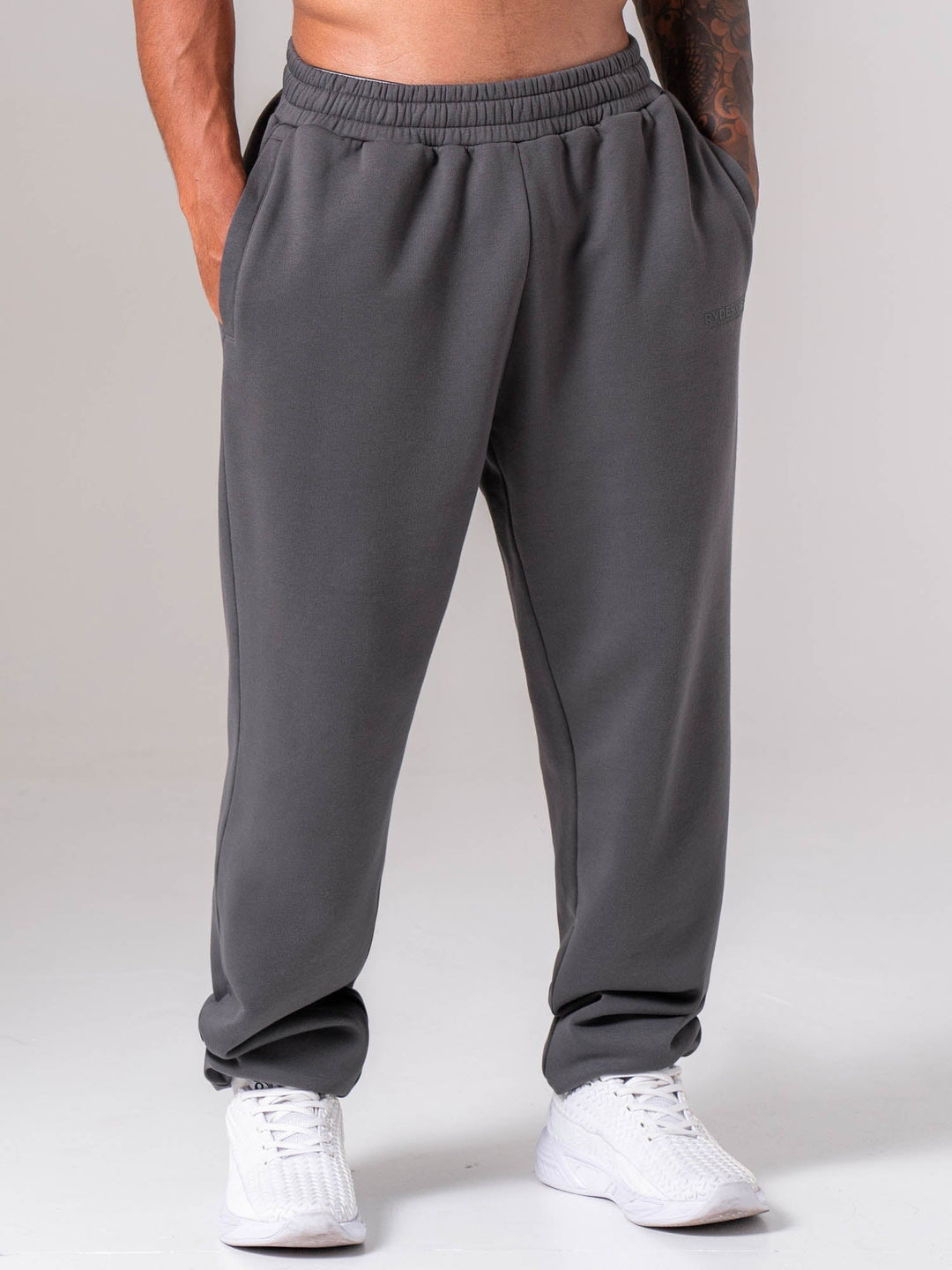 Unisex Fleece Track Pant - Charcoal Clothing Ryderwear 