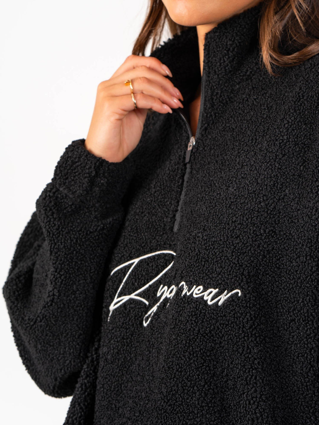 Unisex Teddy Jumper - Black Clothing Ryderwear 