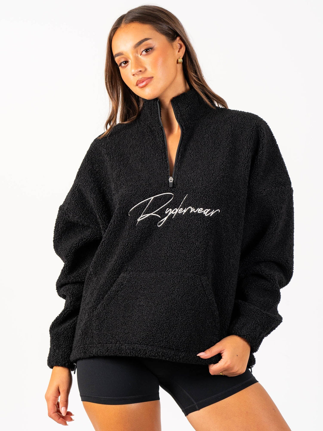 Unisex Teddy Jumper - Black Clothing Ryderwear 