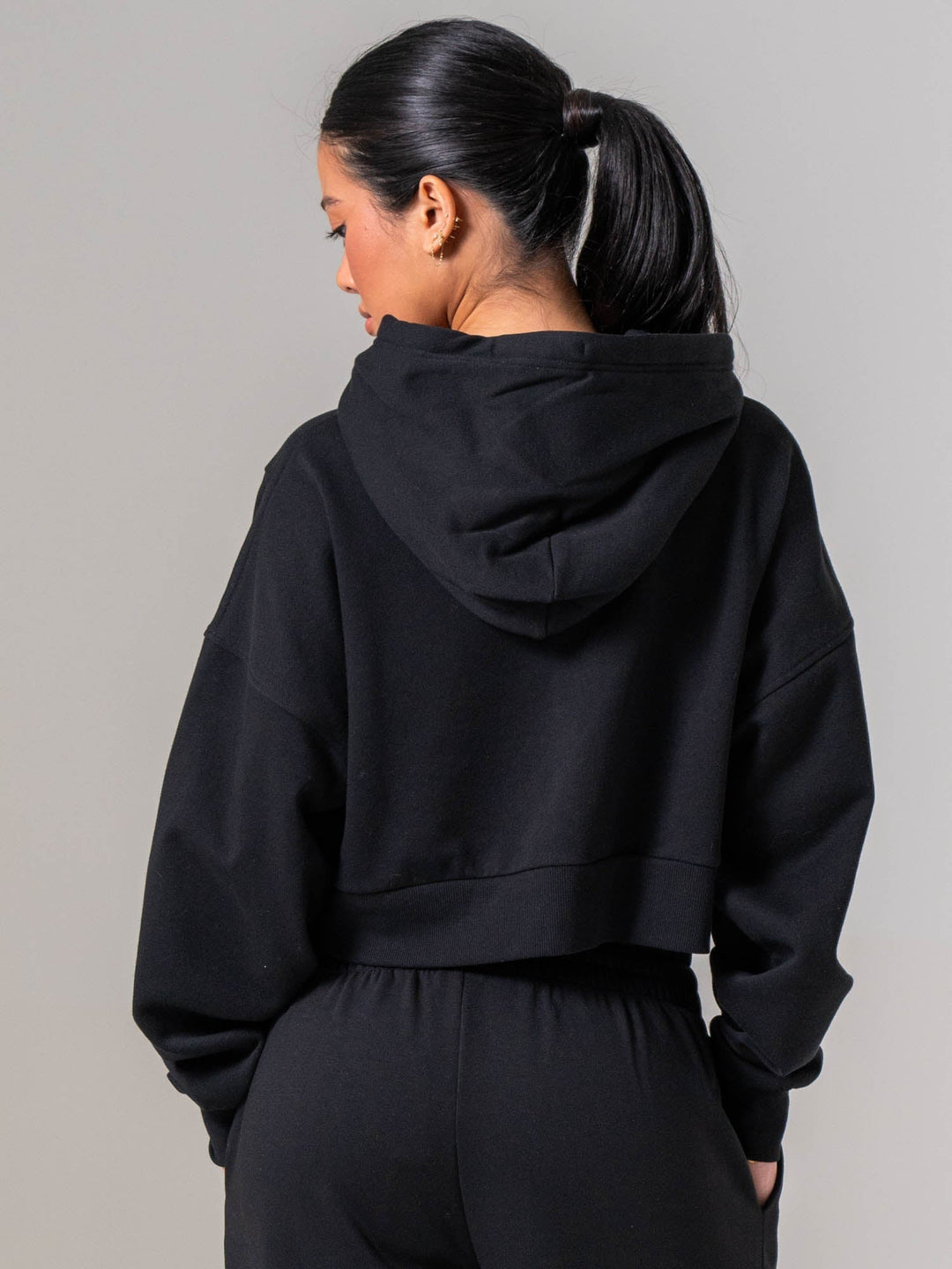 Womens Track Jacket - Black Clothing Ryderwear 