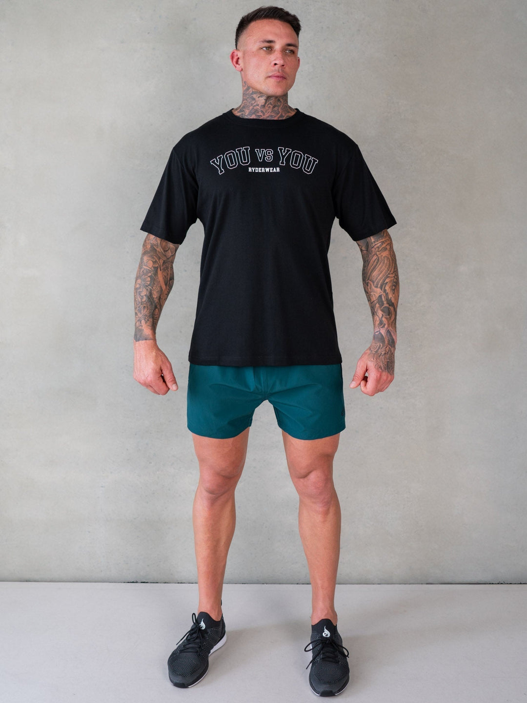 You vs You Oversized T-Shirt - Black Clothing Ryderwear 