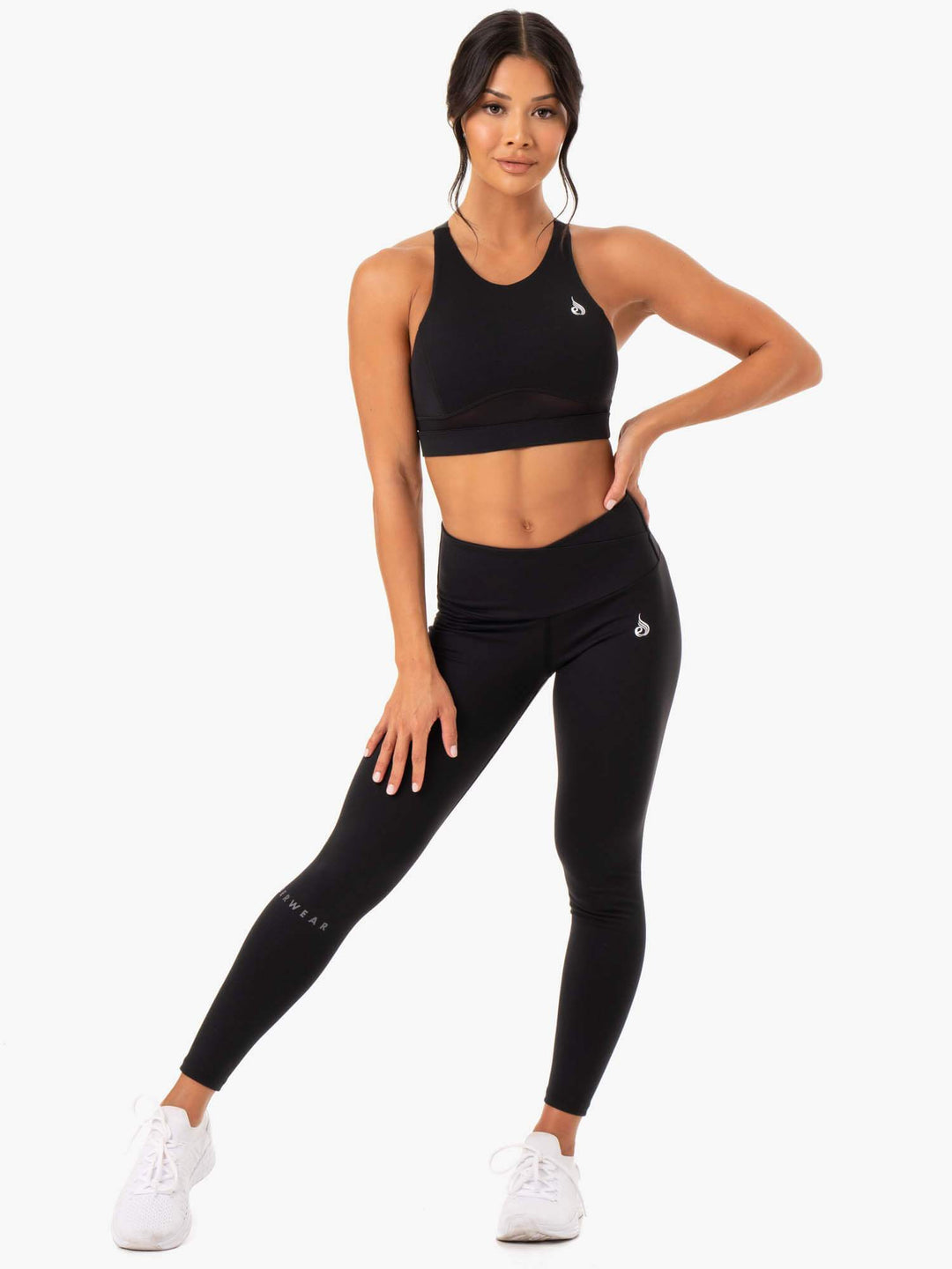 Amazon Mesh Sports Bra - Black Clothing Ryderwear 