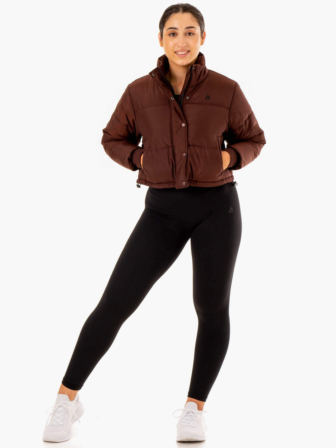 Apex Puffer Jacket - Chocolate Clothing Ryderwear 