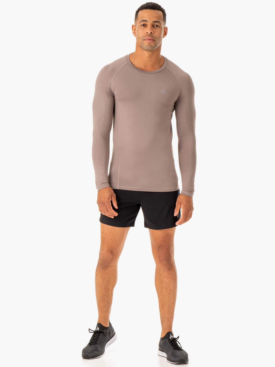 Division Base Layer Long Sleeve - Taupe Clothing Ryderwear 