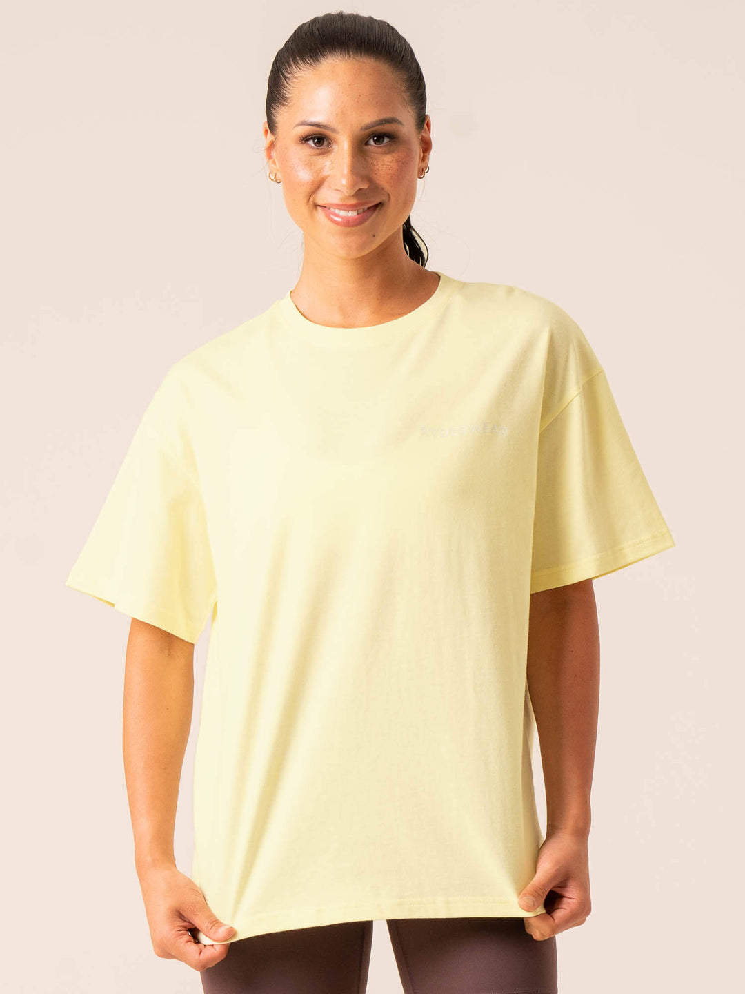 Embody Oversized T-Shirt - Lemon Clothing Ryderwear 