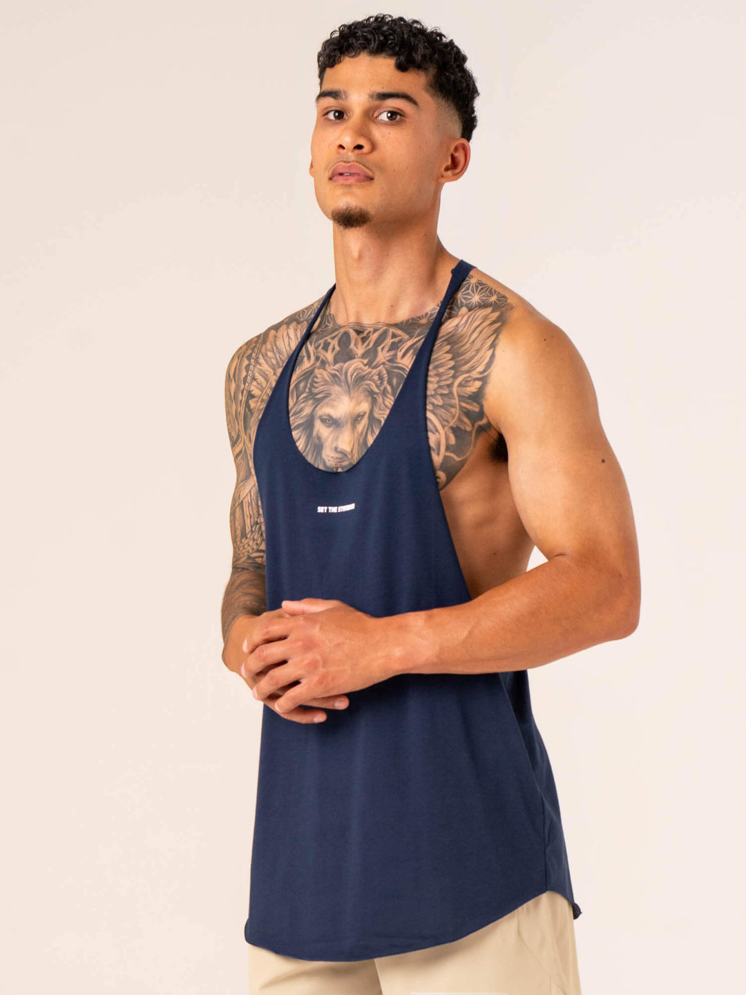 Emerge Arnie T-Back - Navy Clothing Ryderwear 